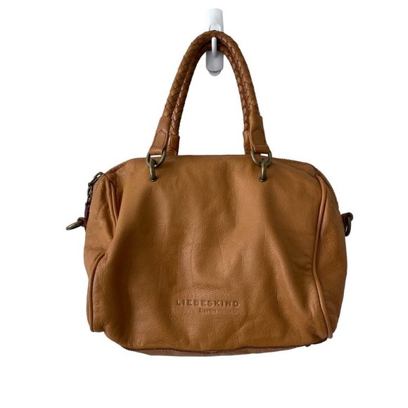 Liebeskind Handbags - Liebeskind Berlin Hand Bag Leather Detachable Shoulder Strap Brown